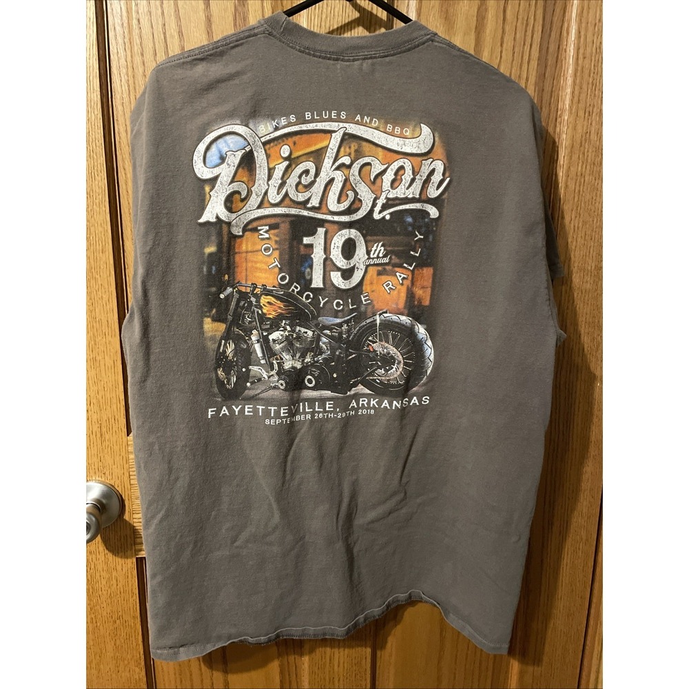 Bikes Blues & BBQ 2018 Motorcycle Rally Shirt Fayetteville Arkansas Size XL